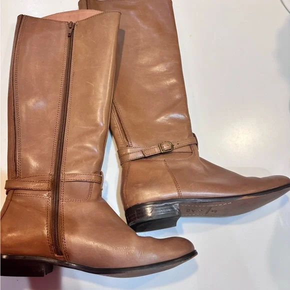 Corso Como Shoes Tan Corso Como Leather Riding Boots Size 65